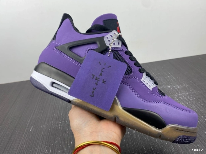 Rep TBK (Friends and Family) Retro LN4 766296 4 Purple Jordan Scott Travis 0706